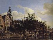 Jan van der Heyden Old church landscape oil on canvas